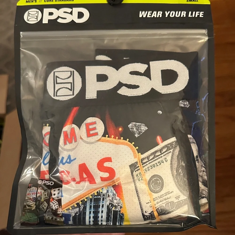 PSD Vegas Money Hot Table Graphic Boxer Briefs - Picture 2 of 5